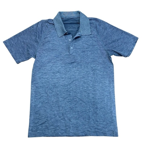 Lululemon Metal Vent Tech Polo 2.0 Blue Short Sleeve Size Small - Picture 6 of 7